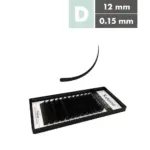 Kalentin Extensiones De Pestañas Clásicas Curva D 0,15 12mm